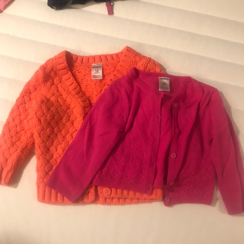 12 month carters sweater lot